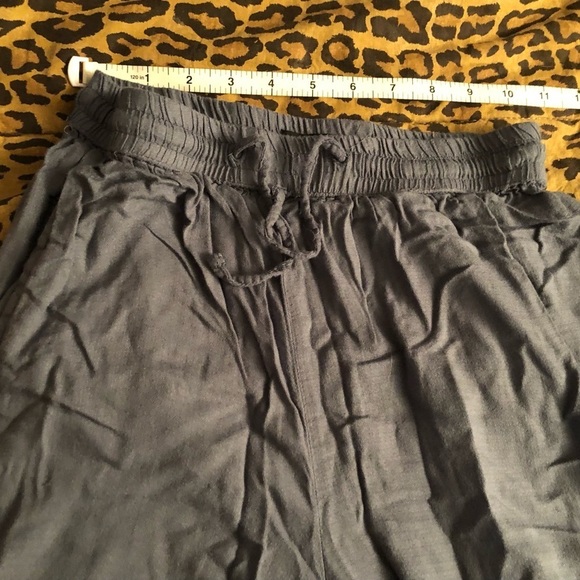 Onia size XS slate blue CHLOE high slit wide leg pant elastic waist pockets - Picture 13 of 16